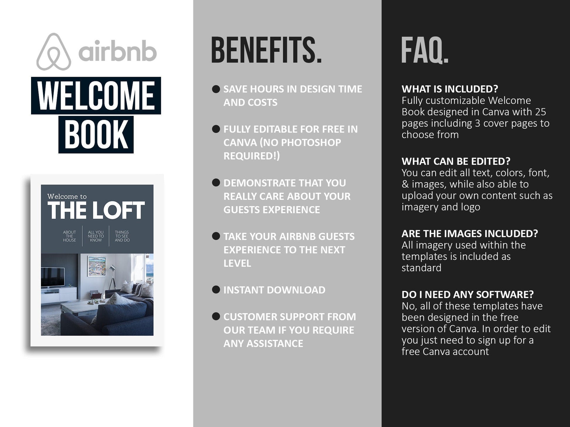 Airbnb Host Welcome Book Template (City)