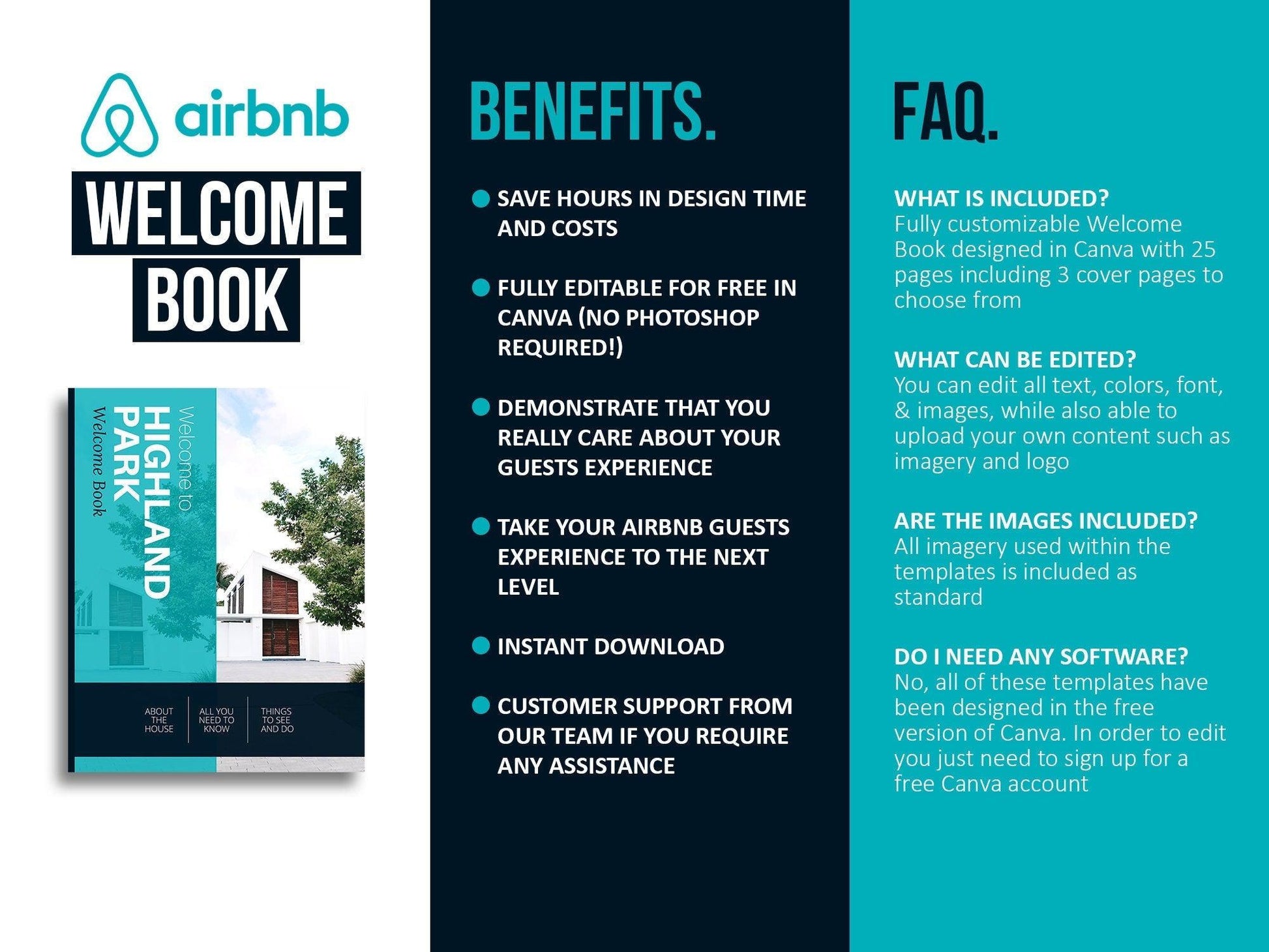 Airbnb Host Welcome Book Template (coastal)