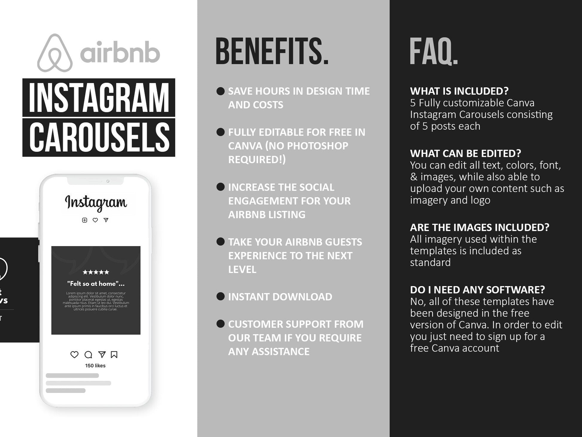 Airbnb Instagram Carousels PFor Social Media (city)