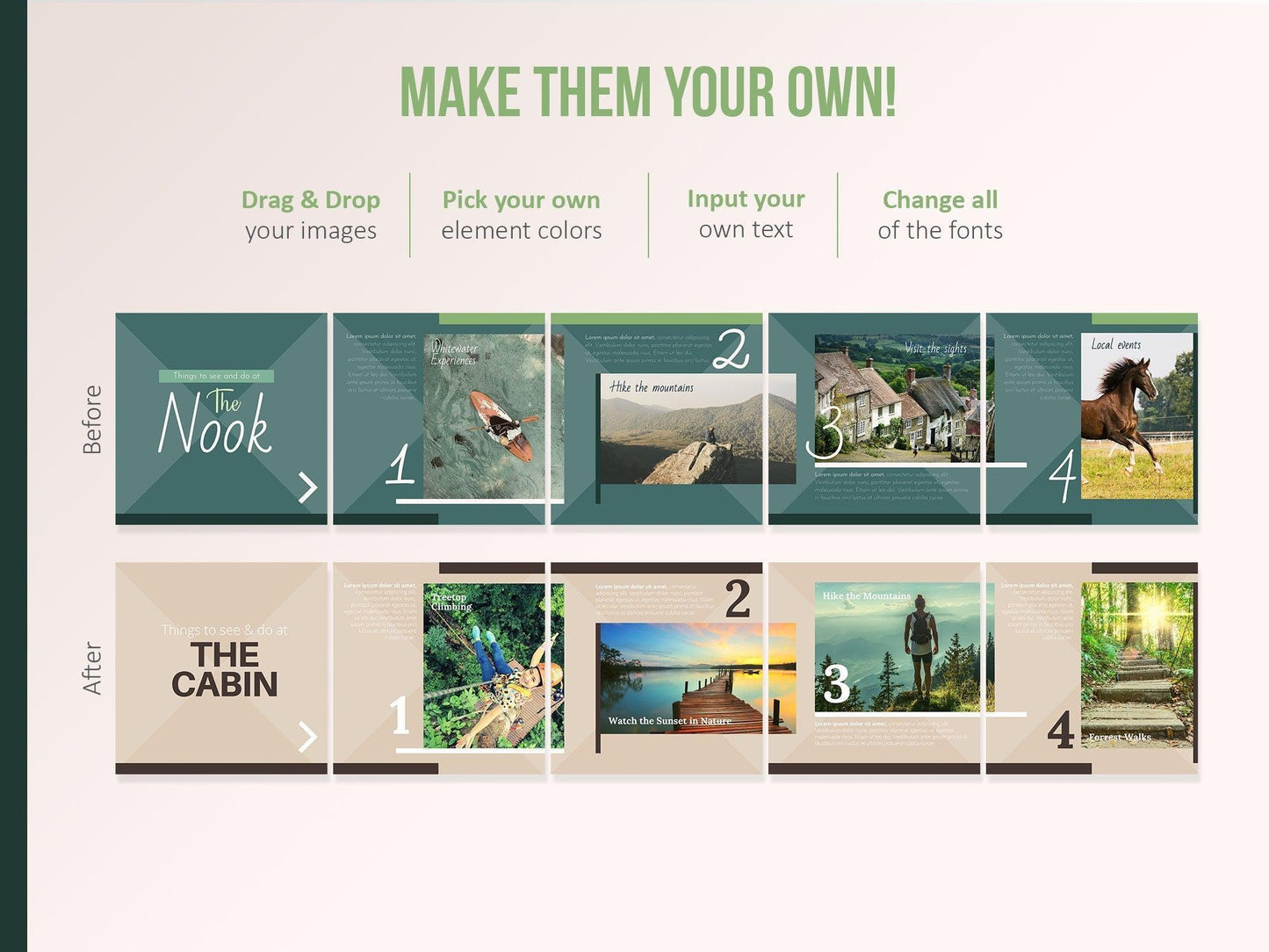 Airbnb Instagram Carousels PFor Social Media (country)