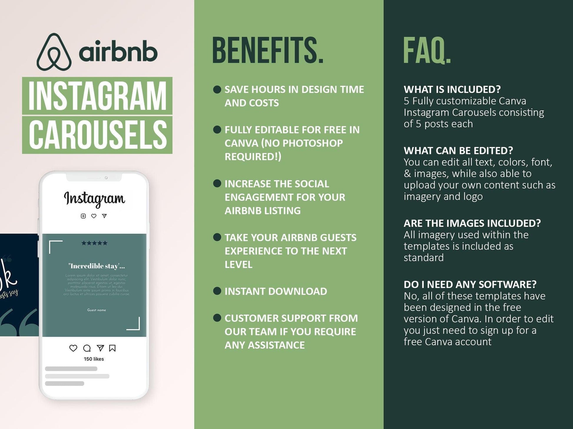 Airbnb Instagram Carousels PFor Social Media (country)