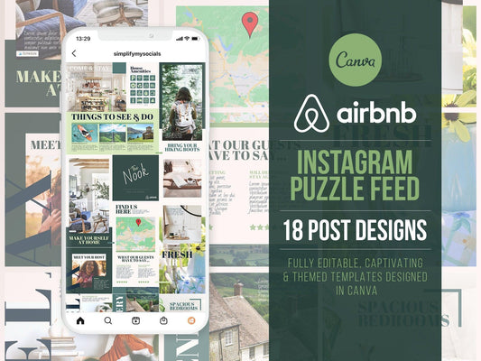Airbnb Instagram Puzzle For Social Media (country)
