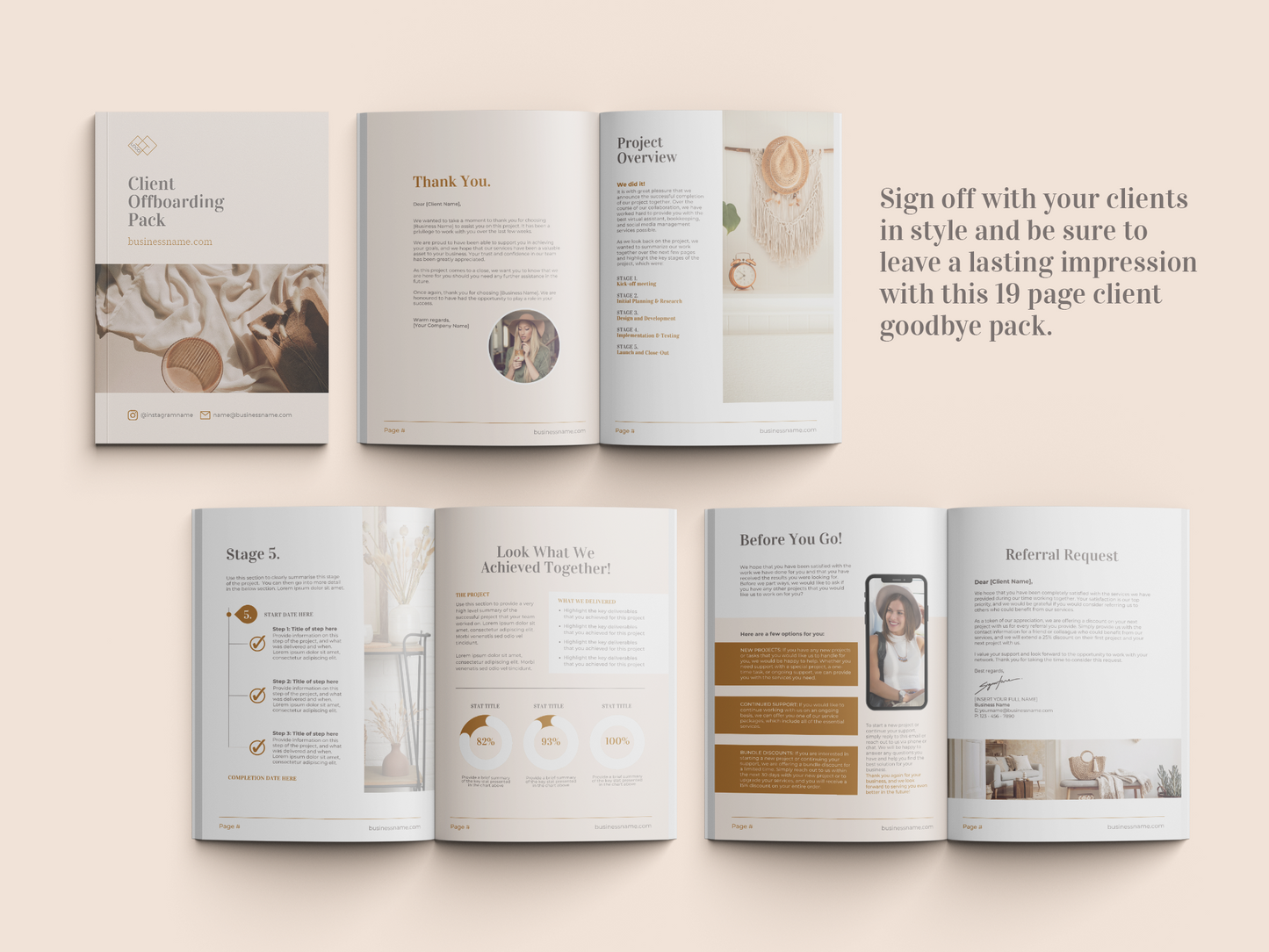Client Goodbye Pack Template (Boho)