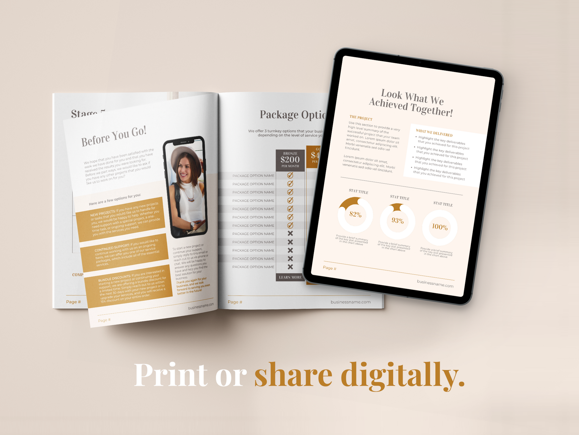 Client Goodbye Pack Template (Boho)