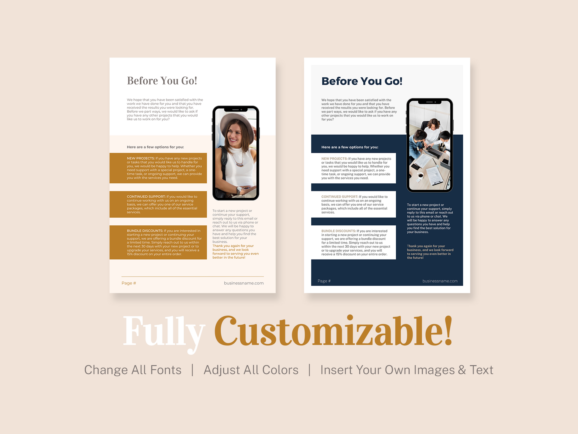Client Goodbye Pack Template (Boho)