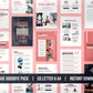 Fitness Client Welcome Pack and Client Goodbye Pack (blush)