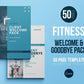 Fitness Client Welcome Pack and Client Goodbye Pack (sky)