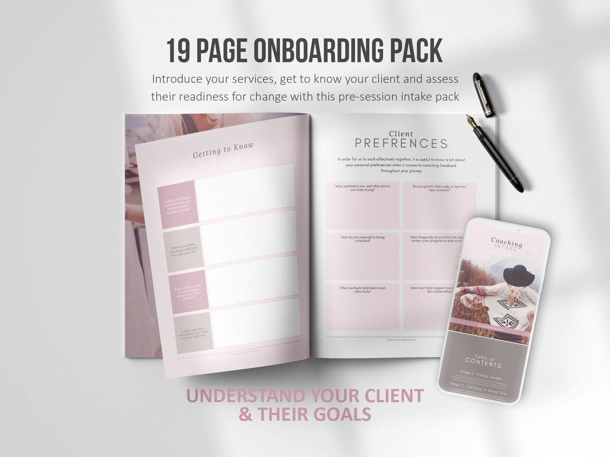 Life Coaching Client Intake Forms (mauve)