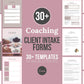 Life Coaching Client Intake Forms (mauve)