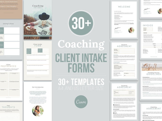 Life Coaching Client Intake Forms (neutral)