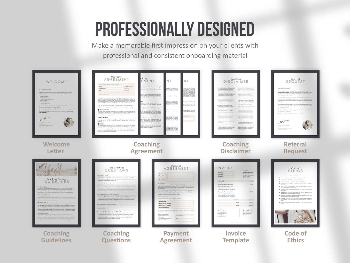 Life Coaching Client Intake Forms (royal)