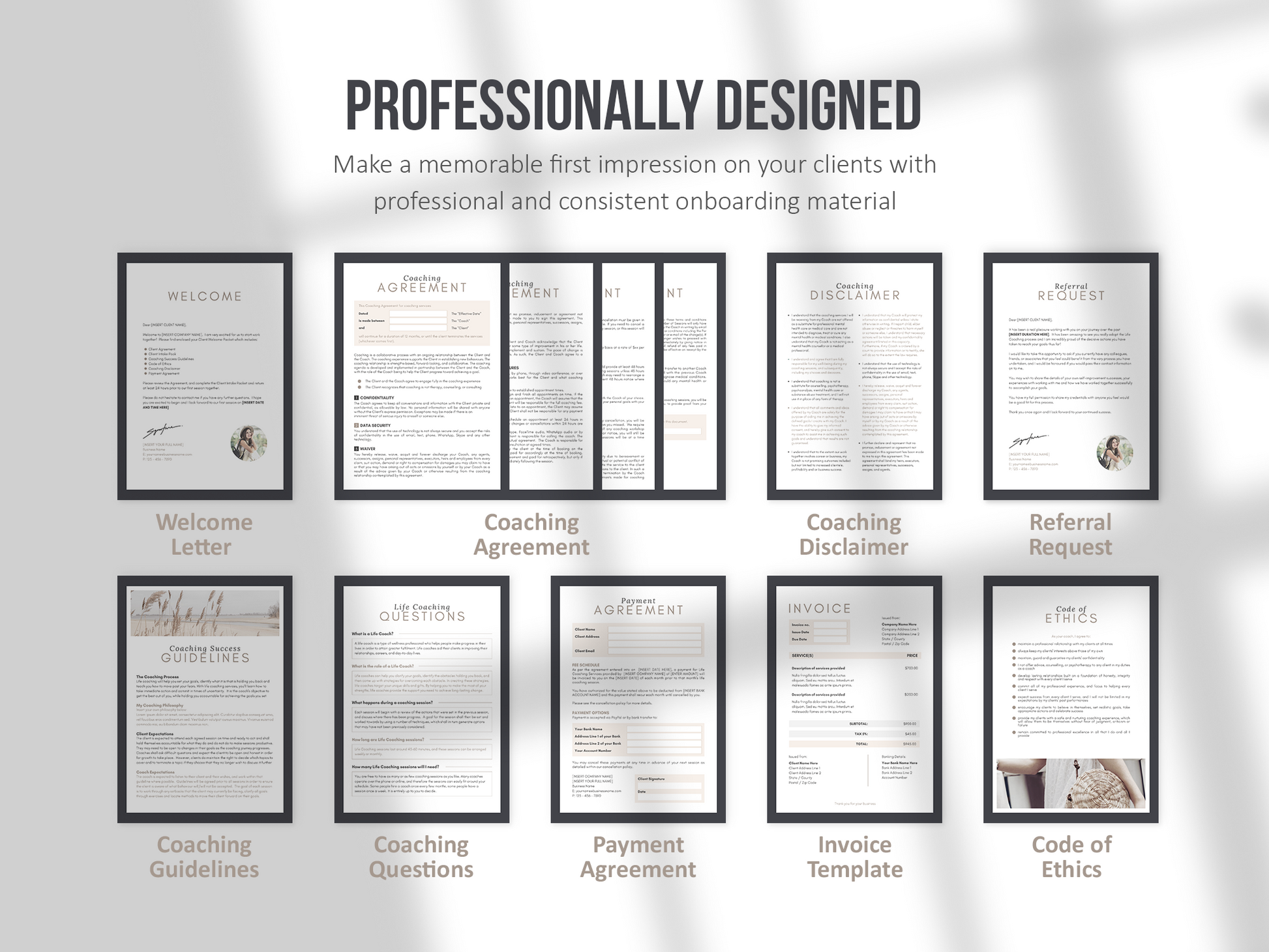 Life Coaching Client Intake Forms (royal)