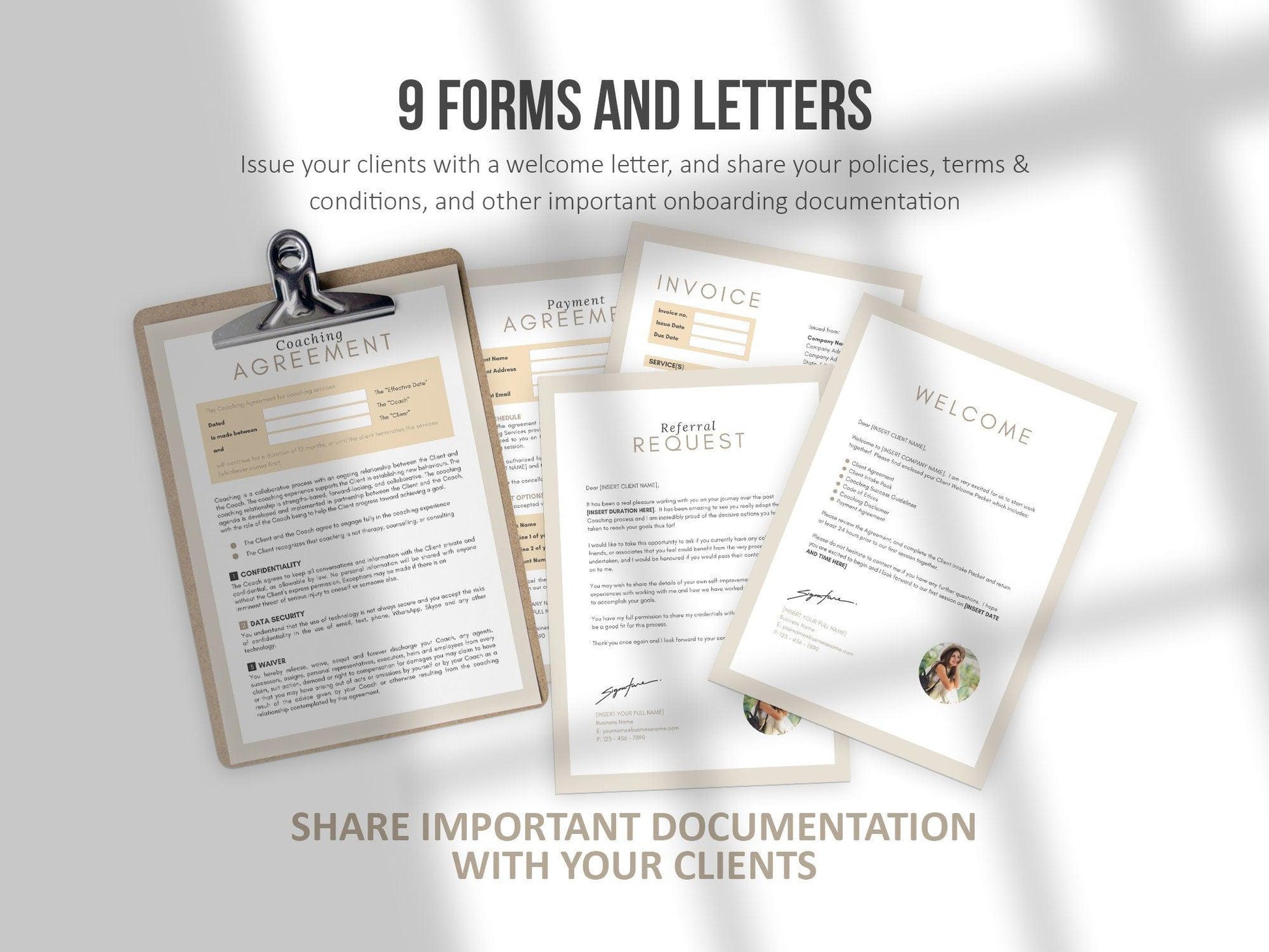 Life Coaching Client Intake Forms (sand)