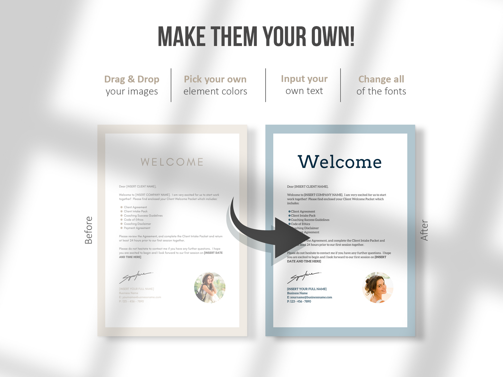 Life Coaching Client Intake Forms (sand)