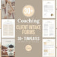 Life Coaching Client Intake Forms (sand)