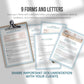 Life Coaching Client Intake Forms (teal)
