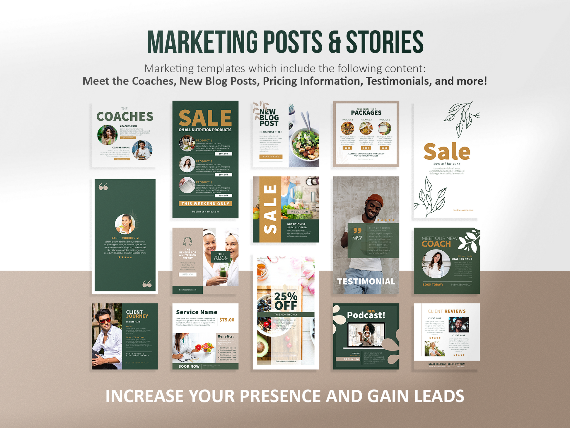 420 Health & Nutrition Instagram Post Templates | Health and Wellbeing | Nutrition Instagram Templates | Dietitian Template | Nutritionist