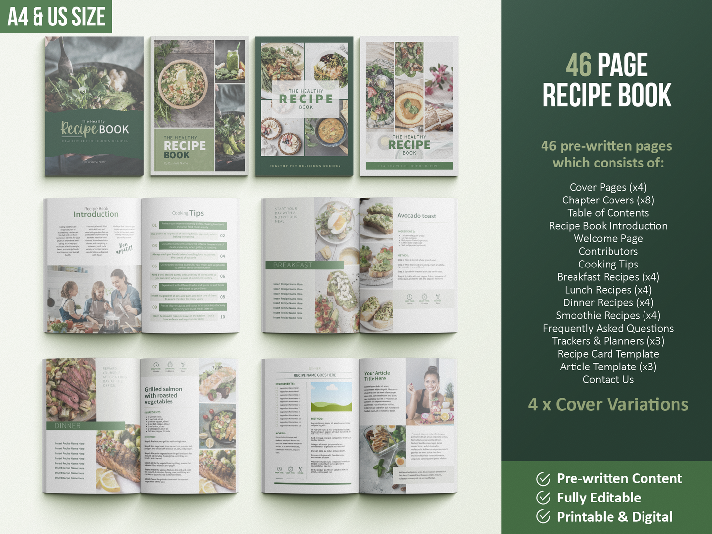 Nutritionist Ultimate Toolkit | Health and Nutrition Templates | Health and Wellbeing | Dietitian Template | Canva Template | Recipe Book