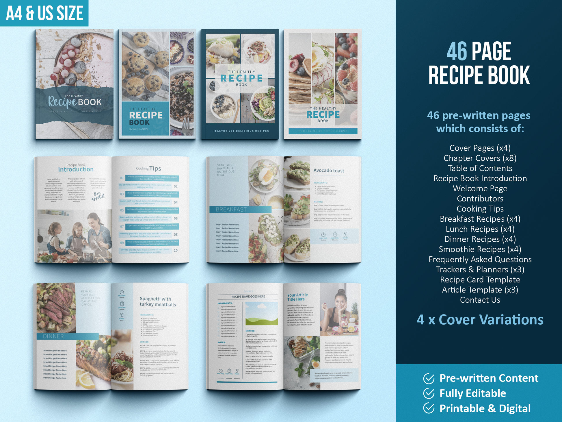 Nutritionist Ultimate Toolkit | Health and Nutrition Templates | Health and Wellbeing | Dietitian Template | Canva Template | Recipe Book