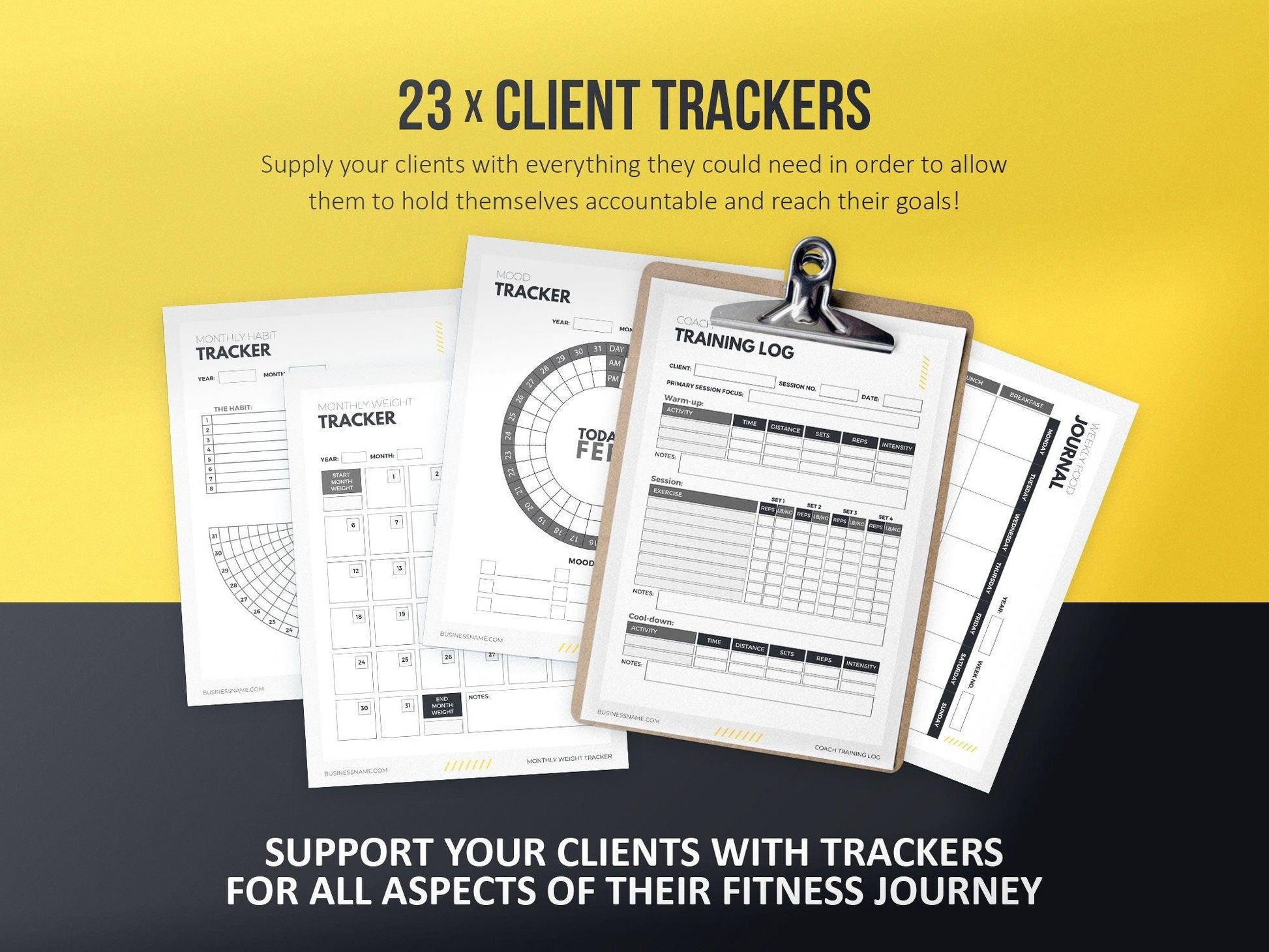 Personal Trainer Client Intake Forms and Fitness Trackers (mustang)