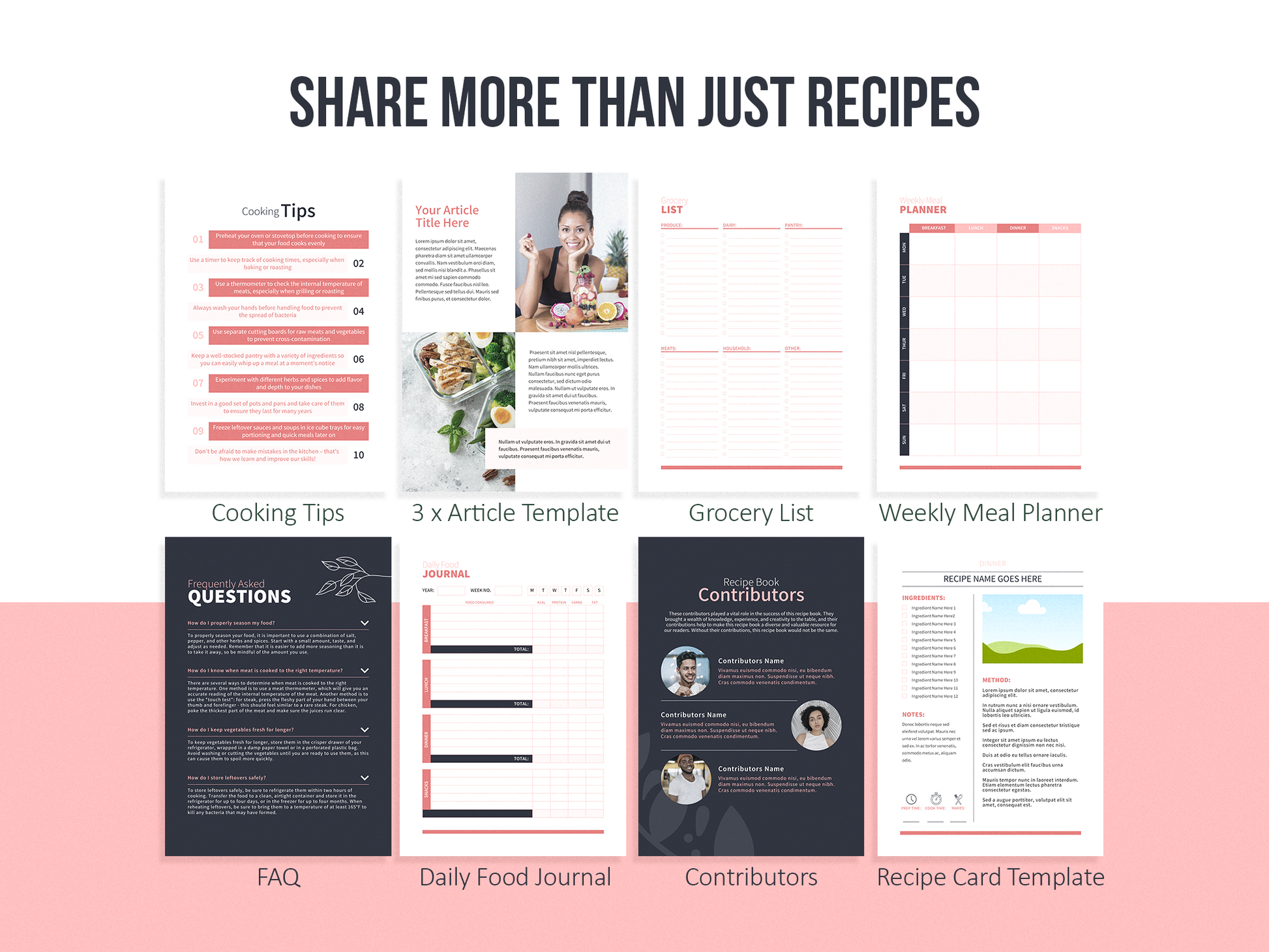 Recipe Book Template (Blush)