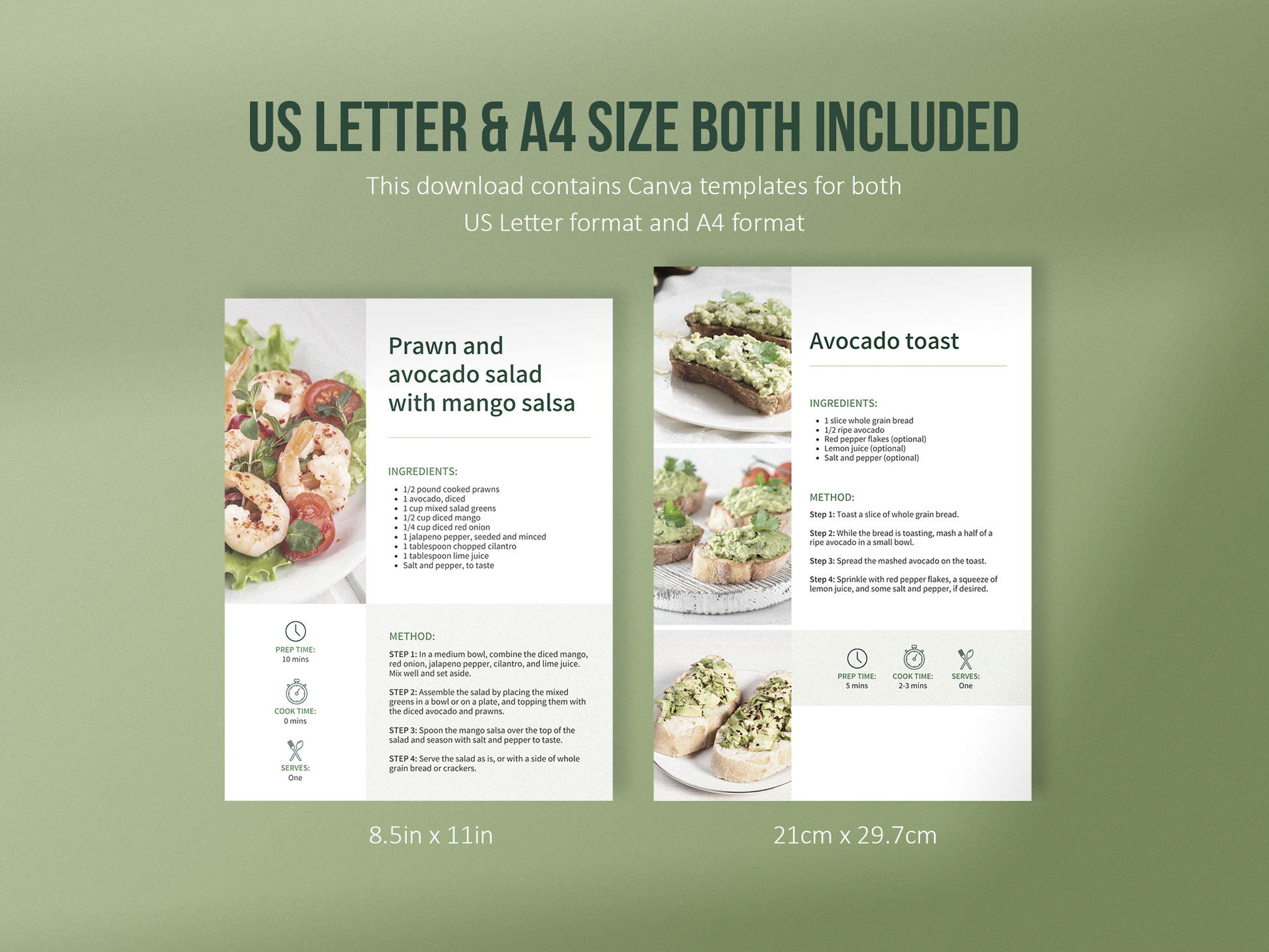 Recipe Book Template (Olive)