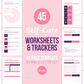 Self-Care Worksheets & Trackers (Punch)