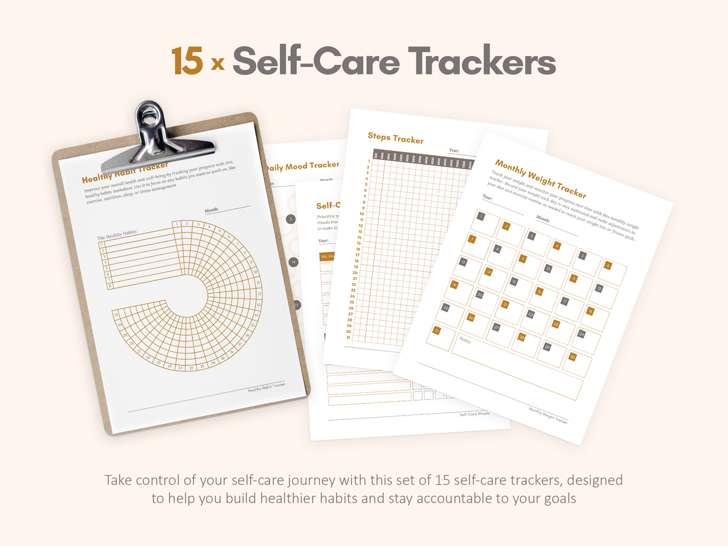 Self-Care Worksheets & Trackers (Autumn)