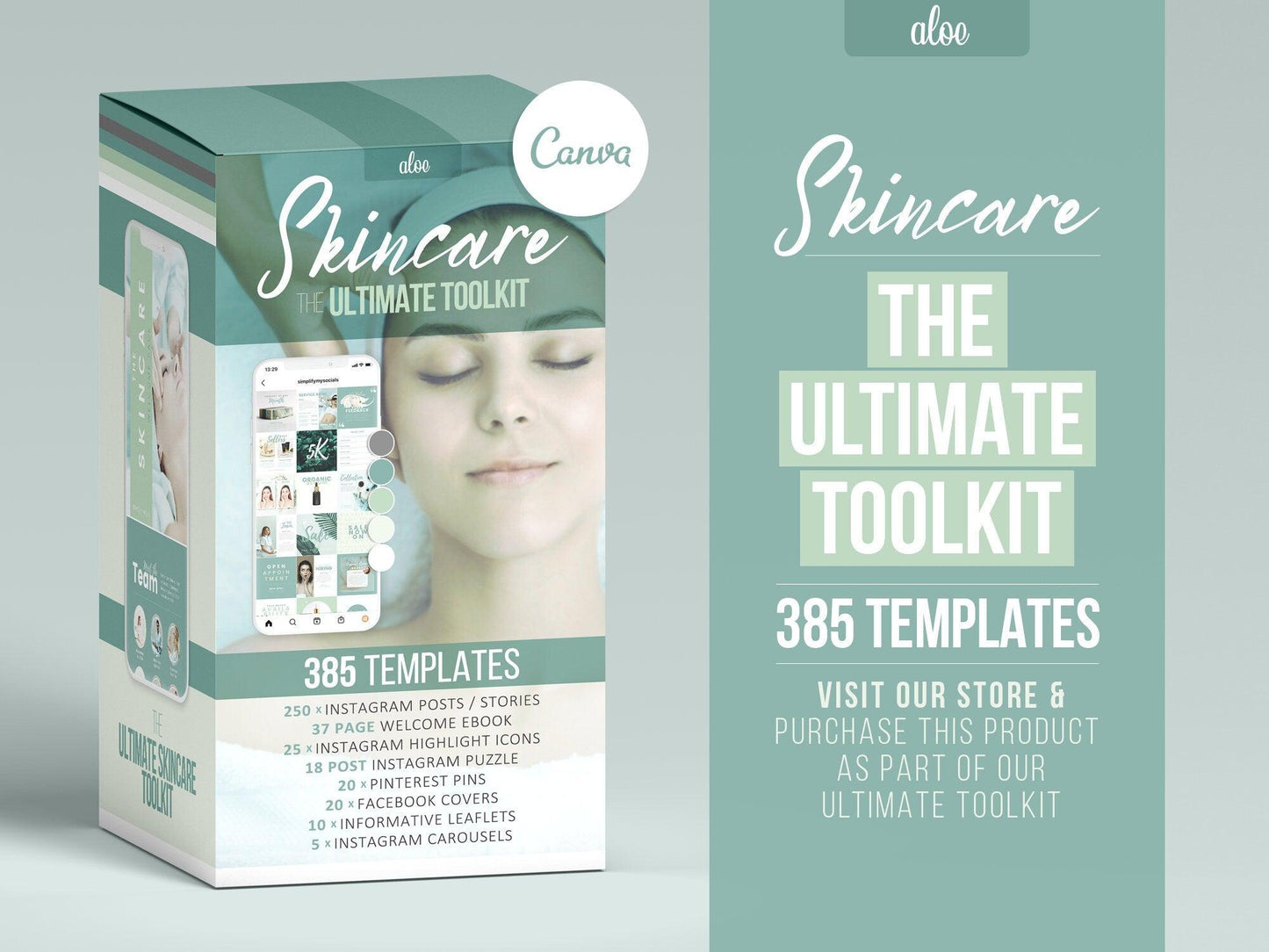 Skincare Client Welcome Pack Template (aloe)