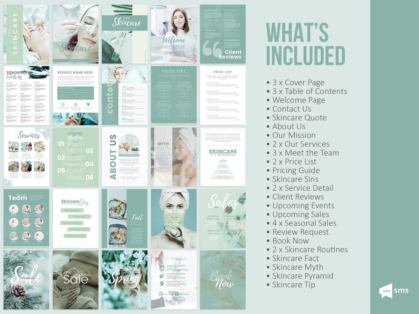 Skincare Client Welcome Pack Template (aloe)