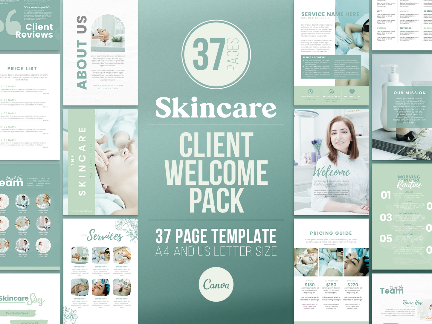 Skincare Client Welcome Pack Template (aloe)