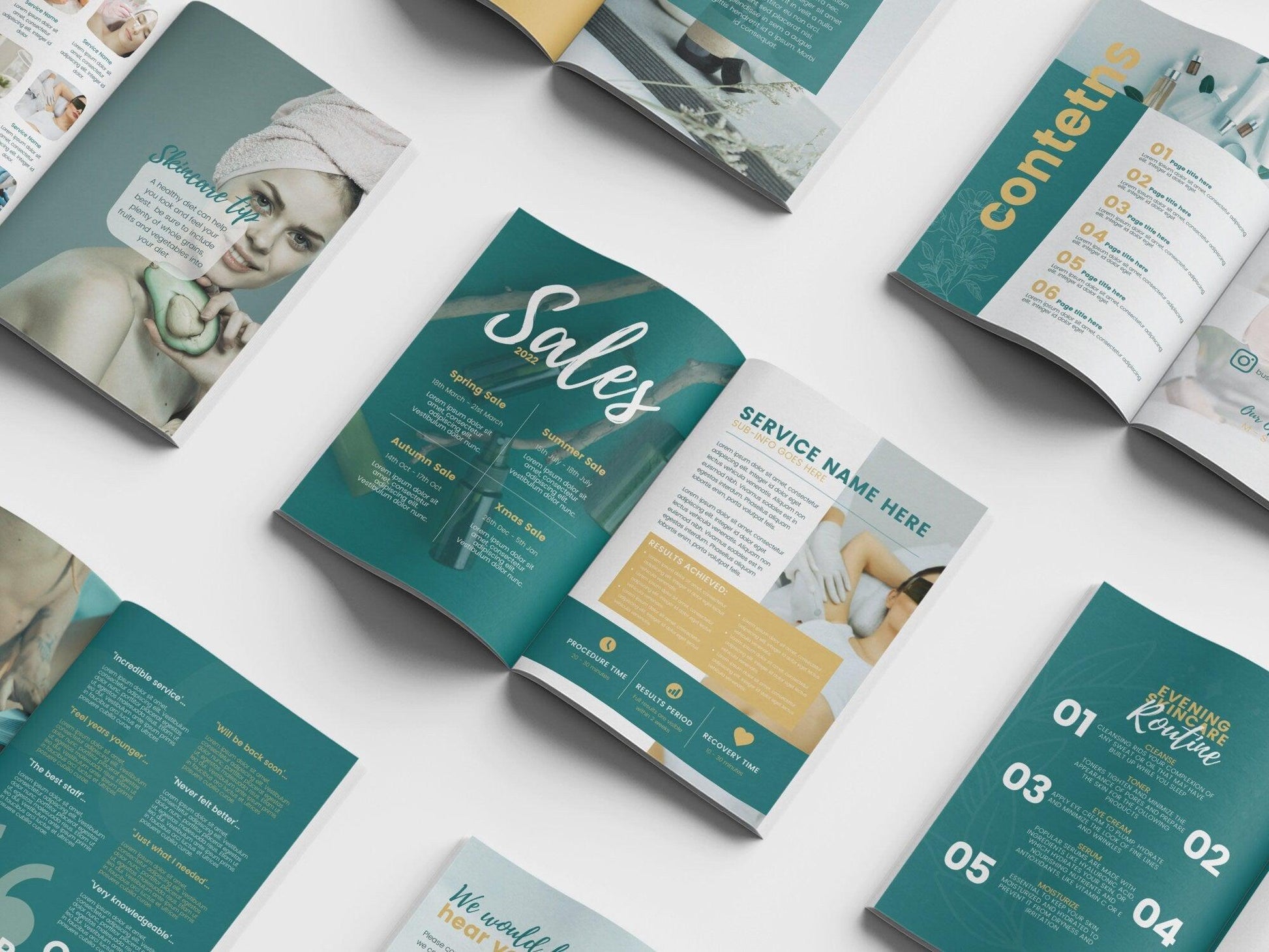 Skincare Client Welcome Pack Template (emerald)