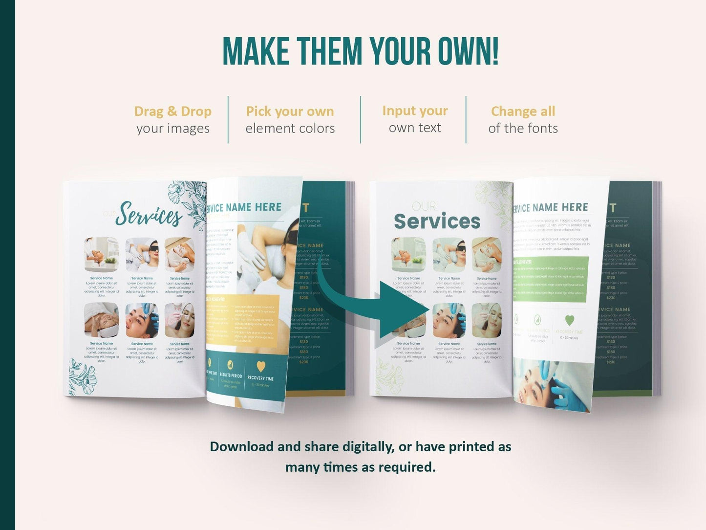 Skincare Client Welcome Pack Template (emerald)