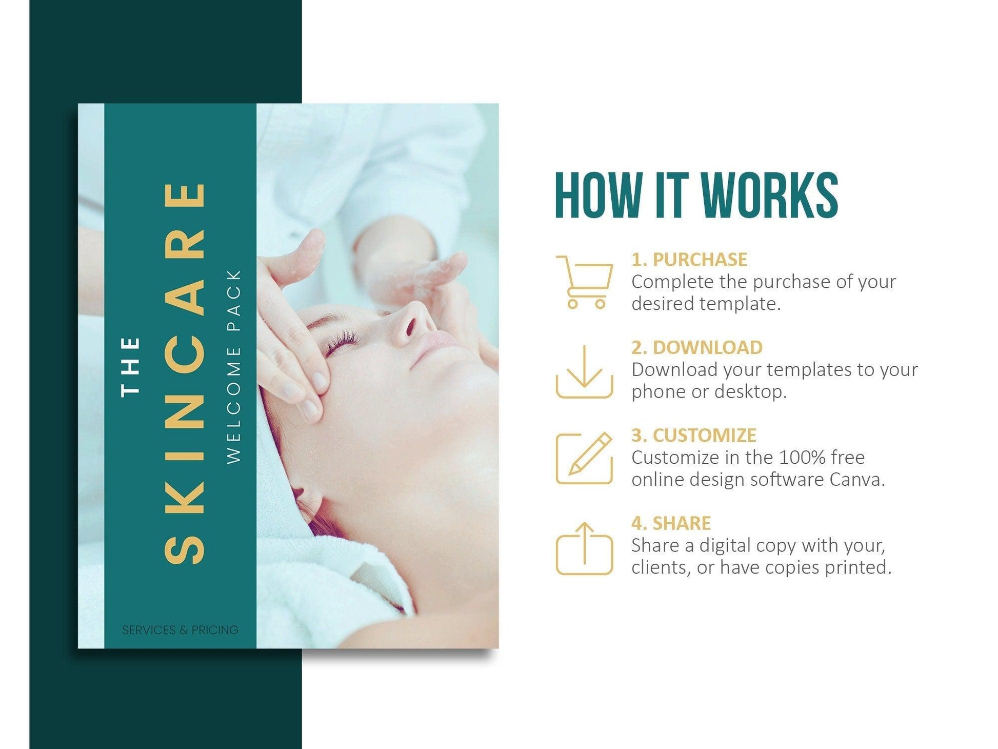 Skincare Client Welcome Pack Template (emerald)