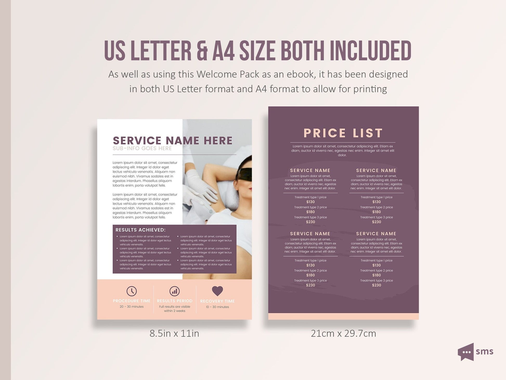 Skincare Client Welcome Pack Template (pebble)