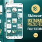 Skincare Instagram Puzzle Template (emerald)