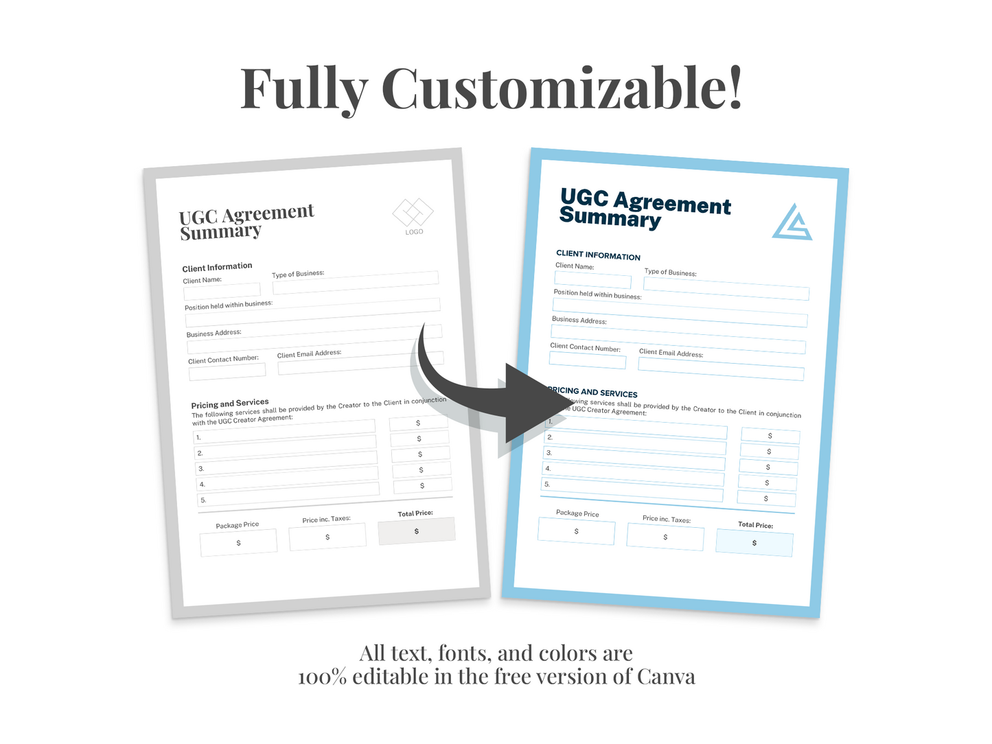 UGC Creator Contract Agreement Template