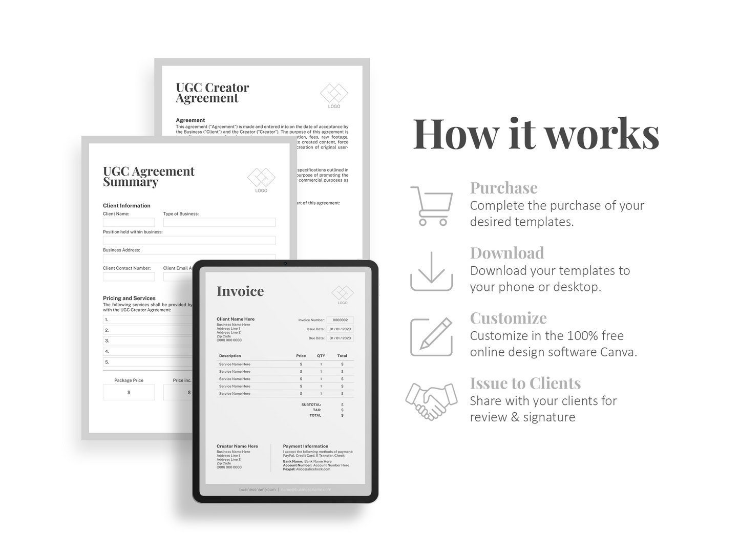 UGC Creator Contract Agreement Template