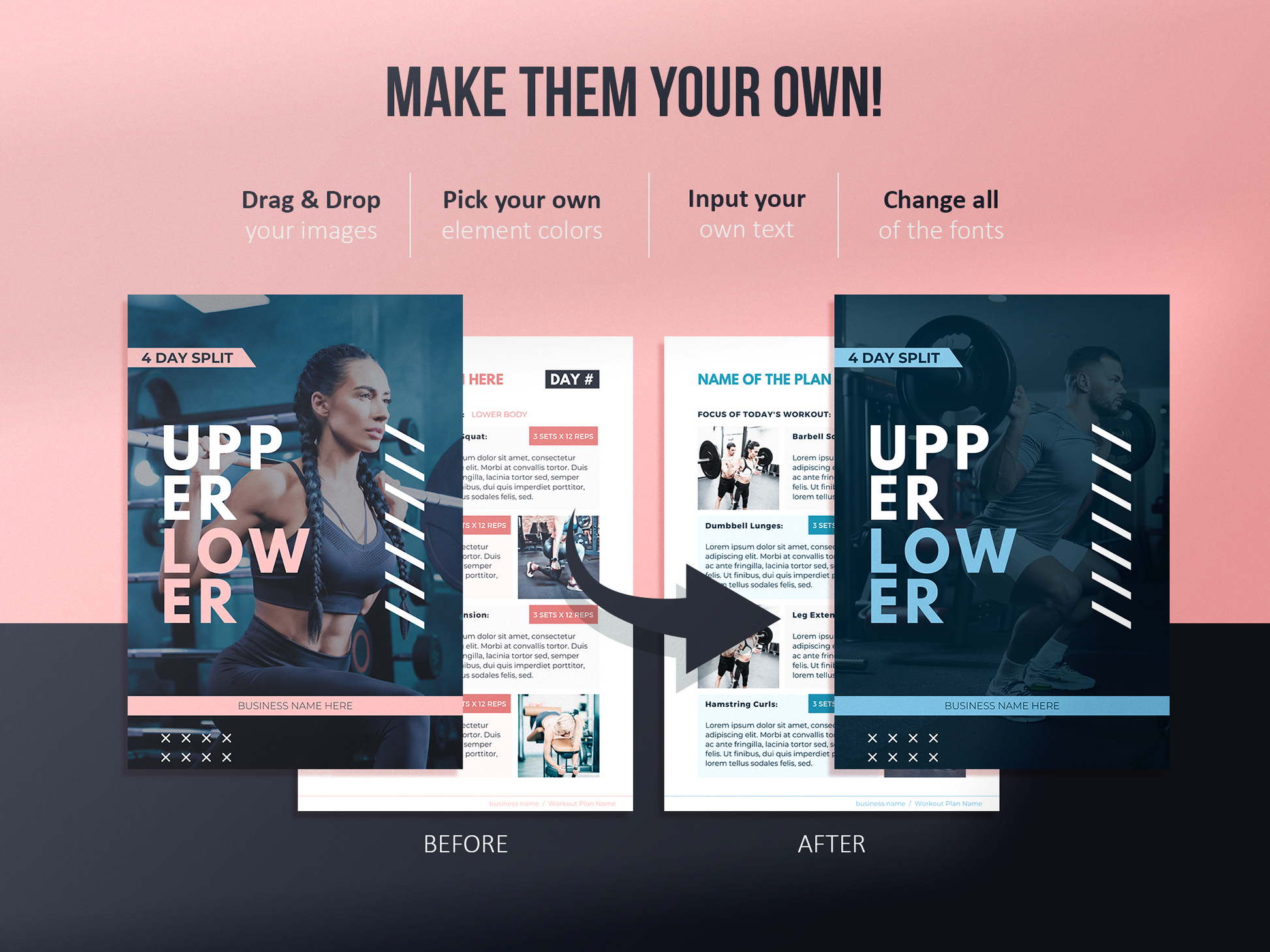 Workout Program Template (blush)