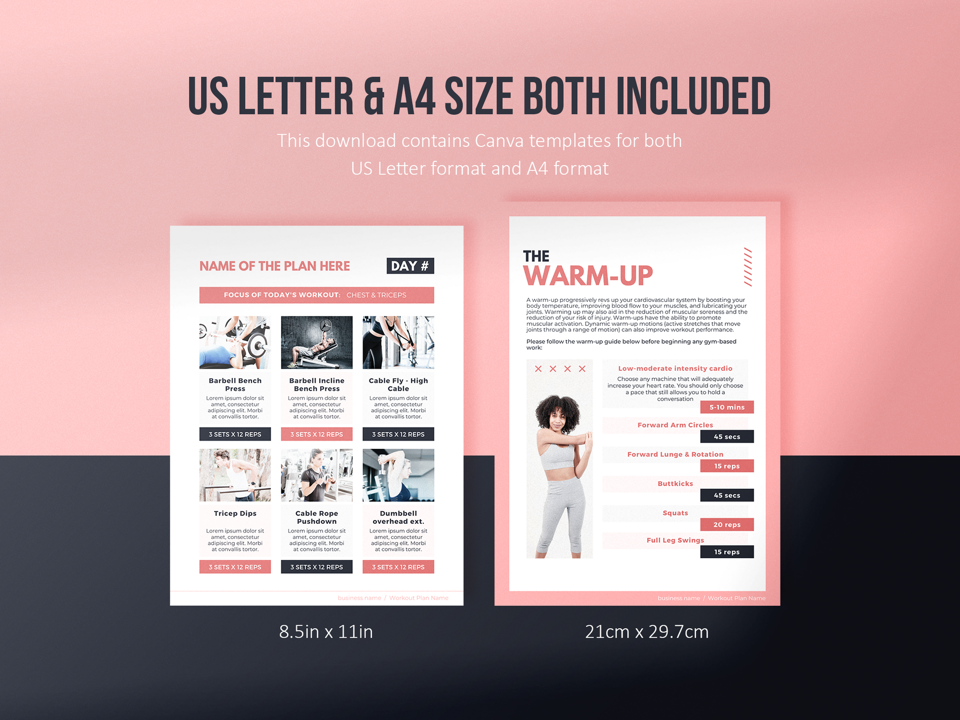 Workout Program Template (blush)