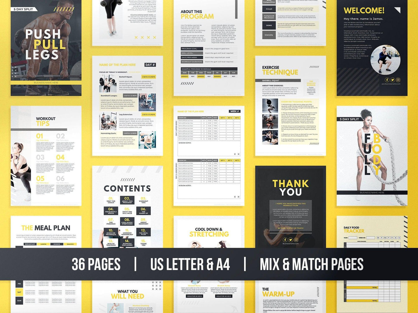 Workout Program Template (mustang)