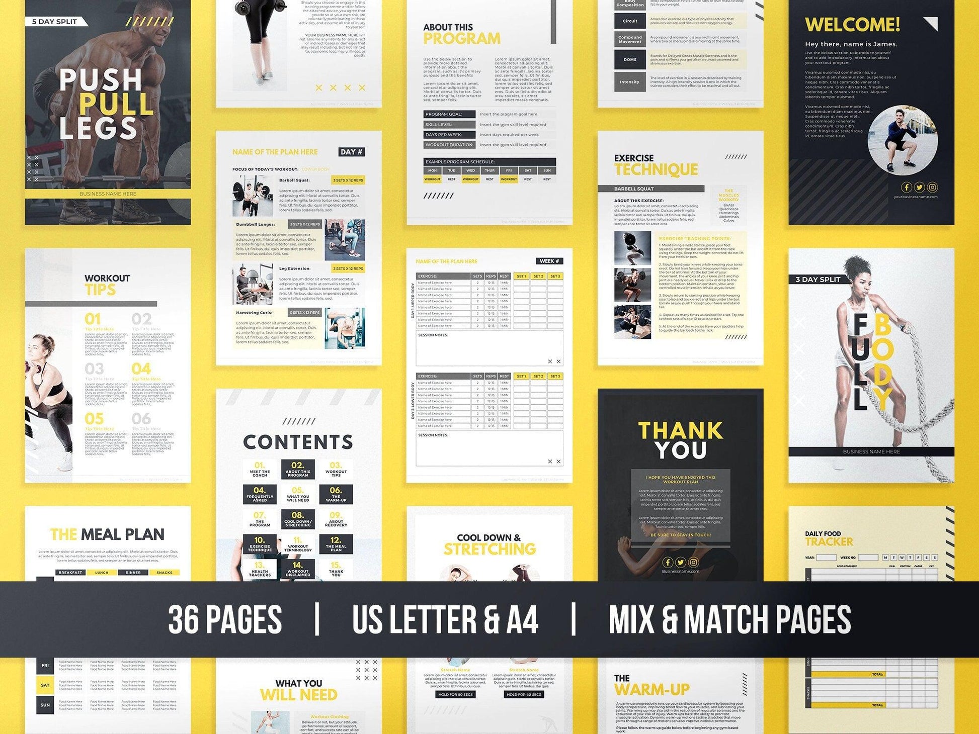 Workout Program Template (mustang)
