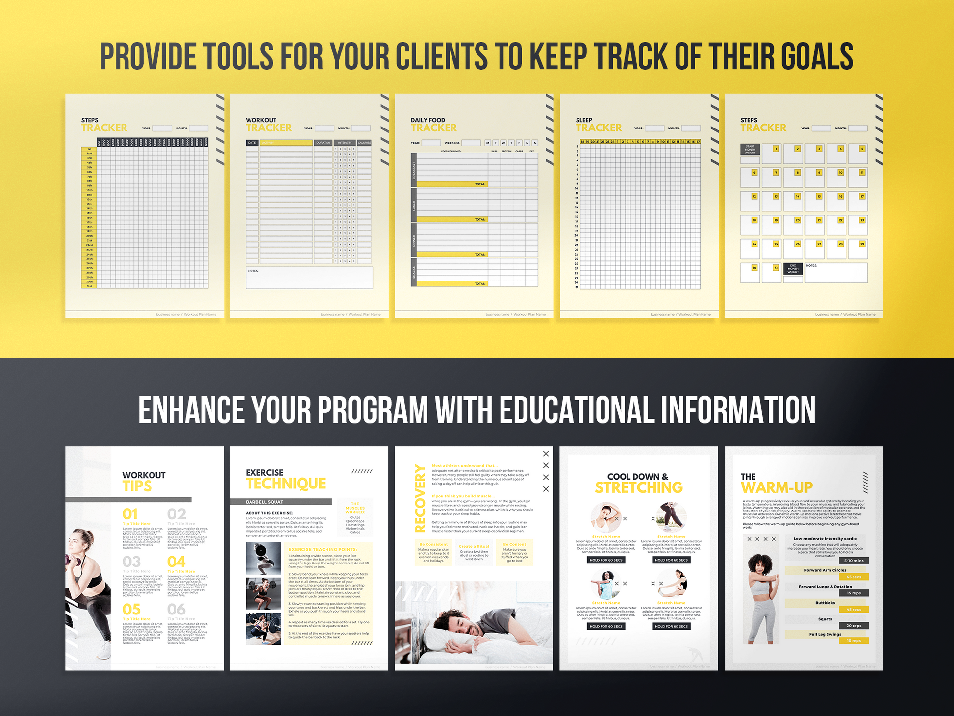 Workout Program Template (mustang)