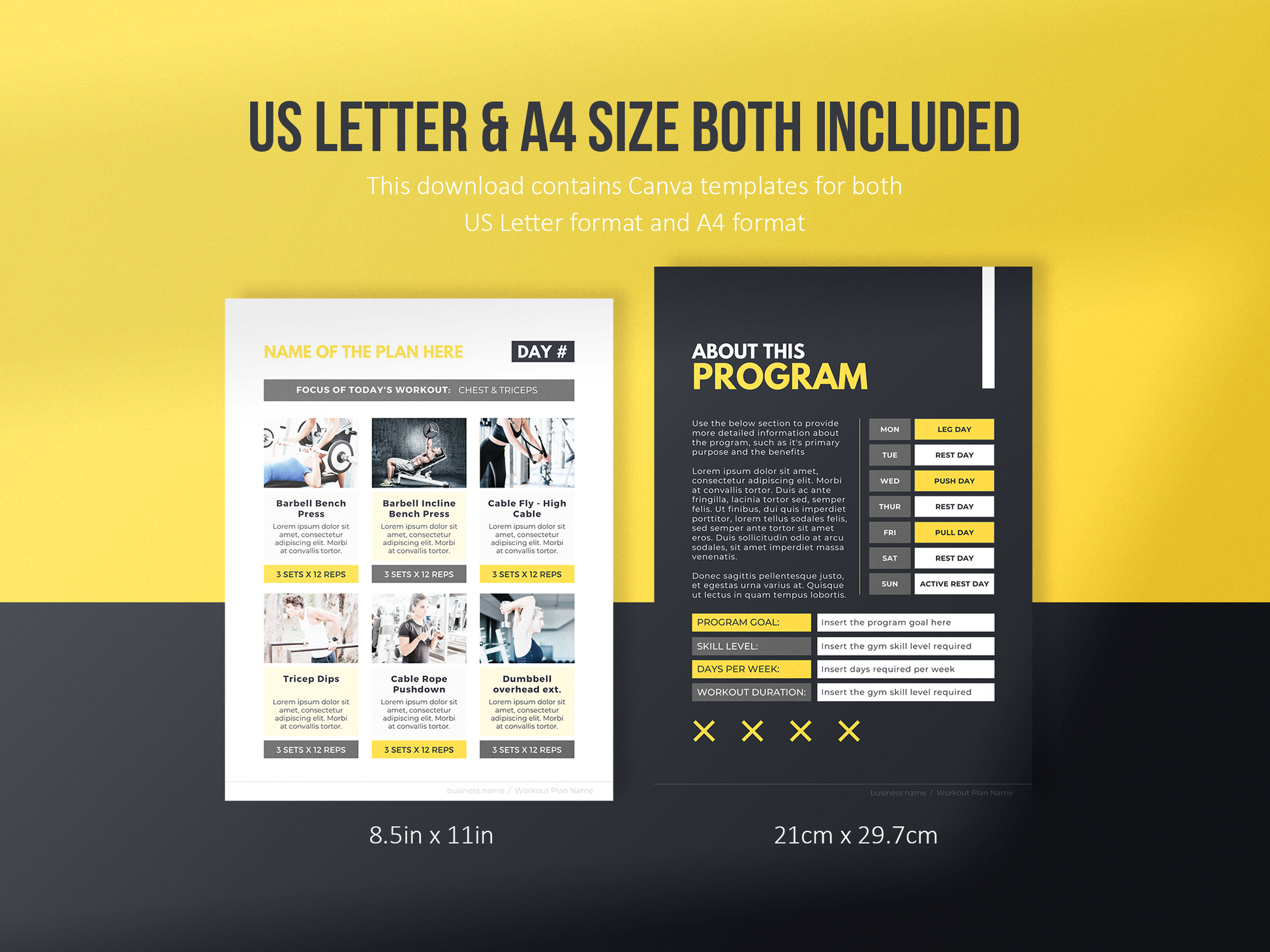Workout Program Template (mustang)