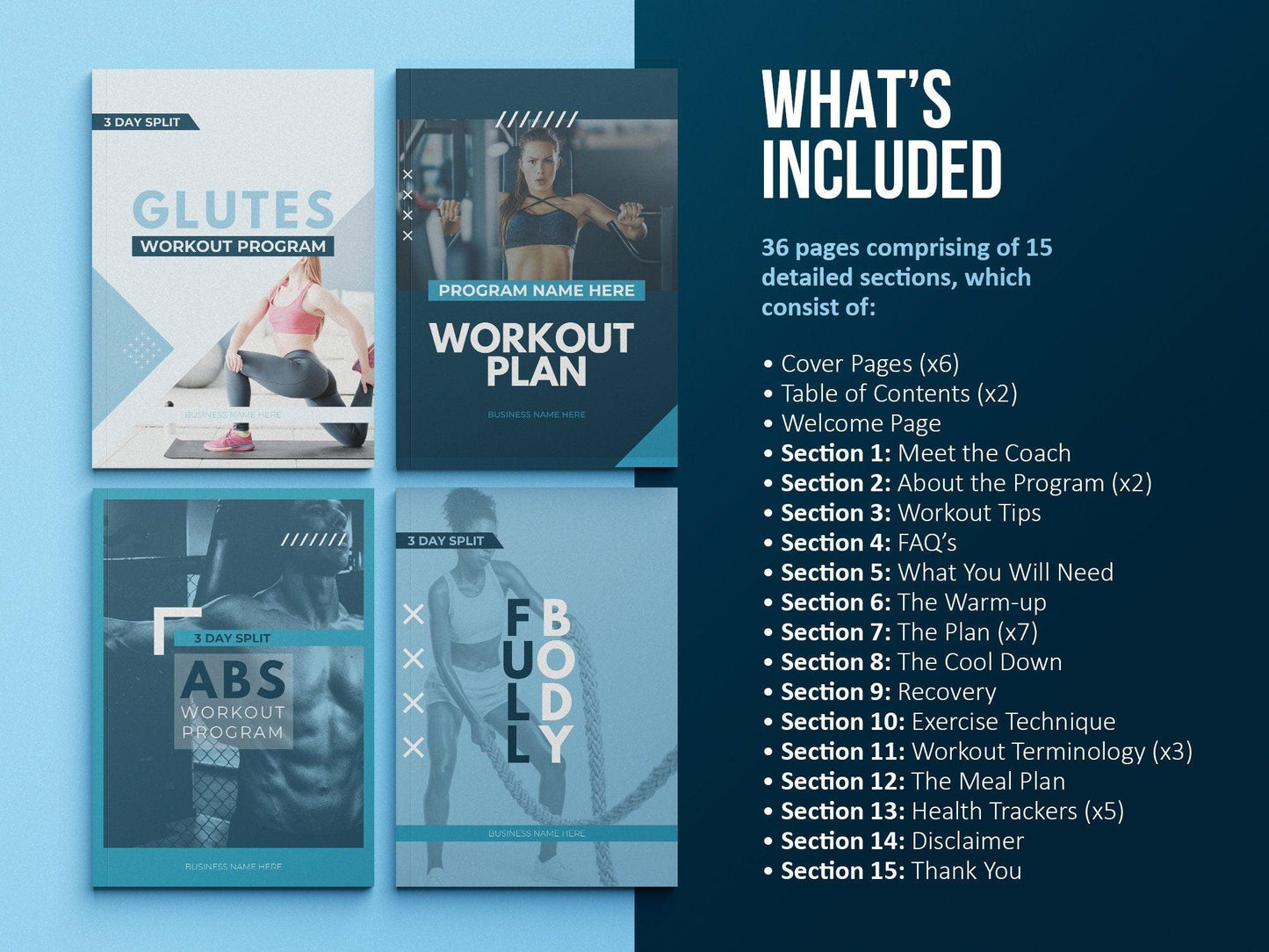 Workout Program Template (sky)