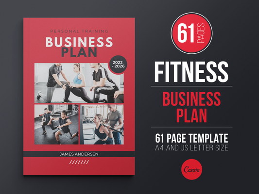 Fitness Business Plan Template (Scarlet)