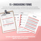 Nutrition Coach Client Intake Forms and Nutrition Trackers (Blush)