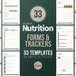Nutrition Coach Client Intake Forms and Nutrition Trackers (Nature)