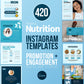 420 Health & Nutrition Post Templates (sky)