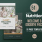 Nutrition Client Welcome Pack and Client Goodbye Pack Templates (Nature)